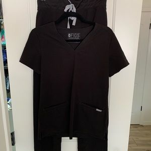 Figs XXS Black Scrub Set
